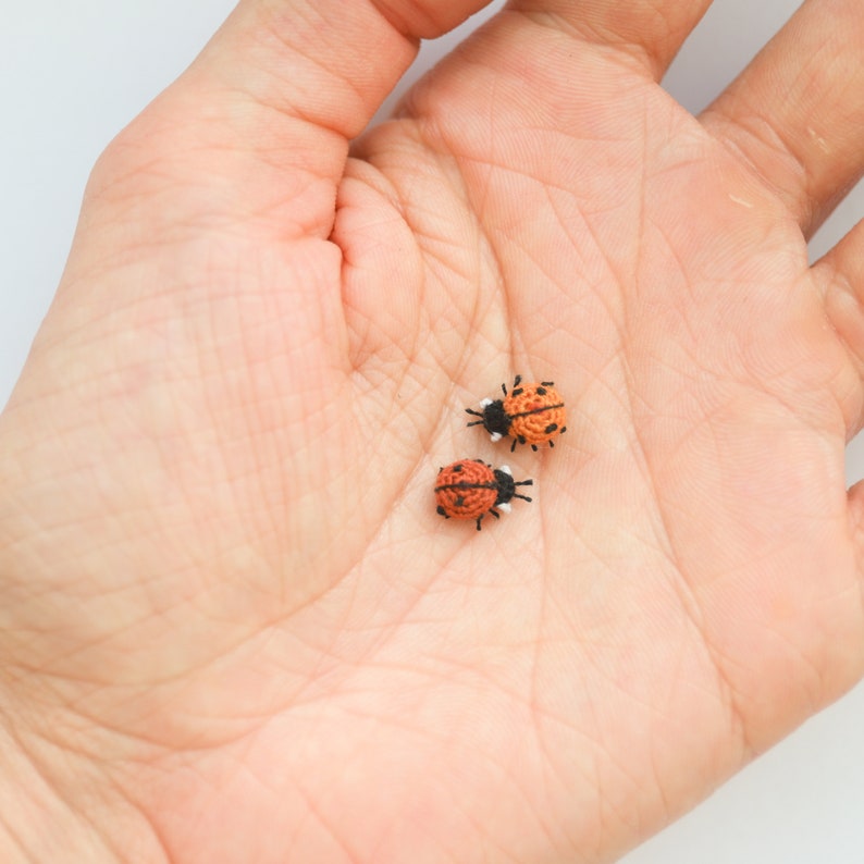 Crochet Pattern Micro Ladybug Amigurumi: Make Your Own Miniature Masterpiece PDF tutorial by NansyOops image 8