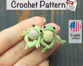 Crochet FROG Pattern Baby Frog Amigurumi: Make Your Own the cutest crochet  frog by NansyOops