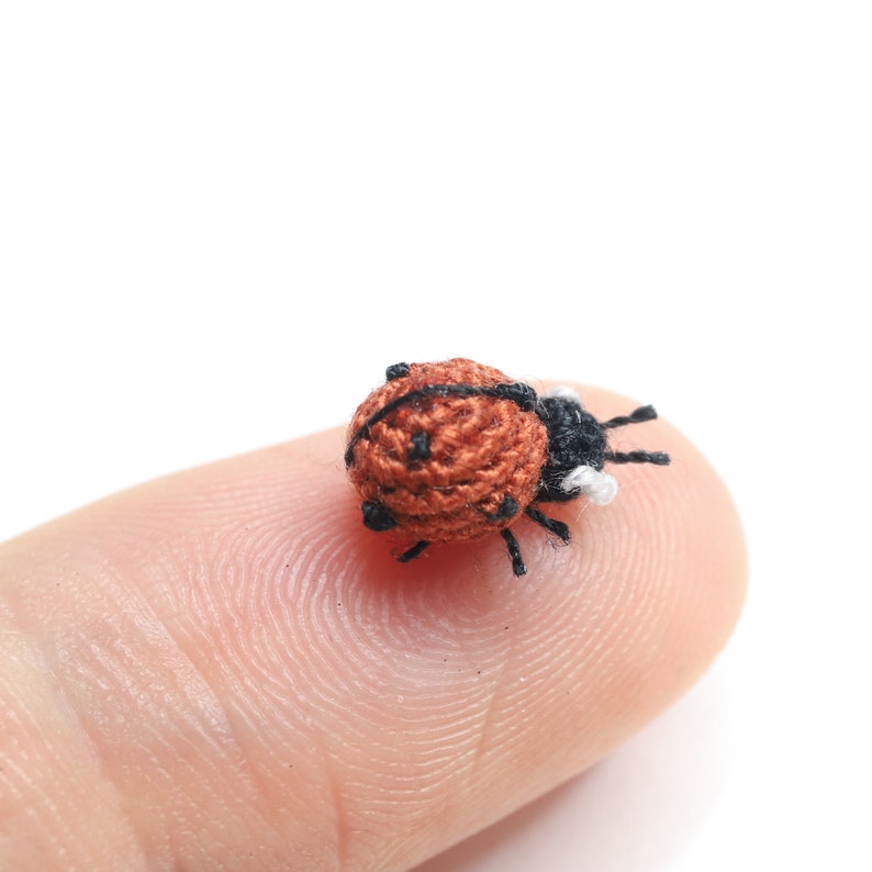 Crochet Pattern Micro Ladybug Amigurumi: Make Your Own Miniature Masterpiece PDF tutorial by NansyOops image 10