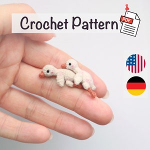 Crochet pattern GOOSE amigurumi pattern geese by NansyOops pdf tutorial