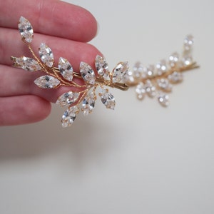 Delicate Gold Bridal Hair Bobby Pin image 5