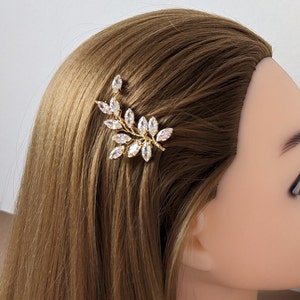 Delicate Gold Bridal Hair Bobby Pin 1 pс (right temple)