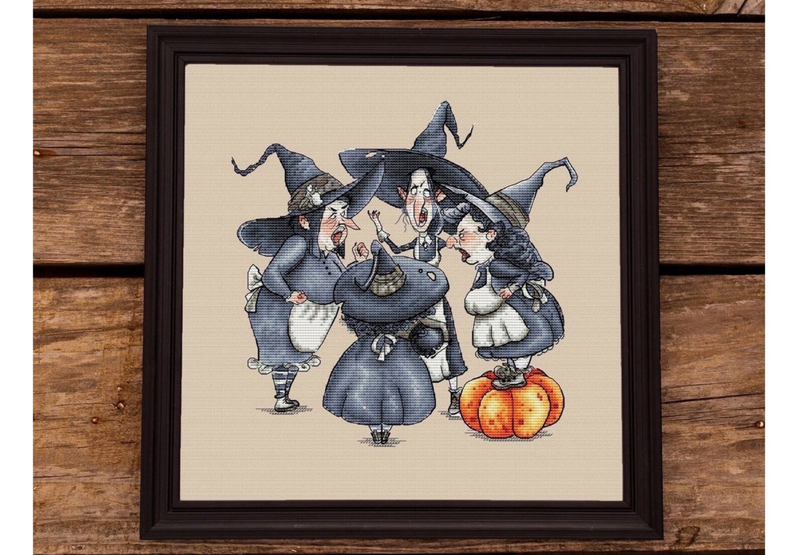 Silly Witch Pattern Witch сross Stitch Pattern PDF, Funny Halloween сross Stitch Chart ...