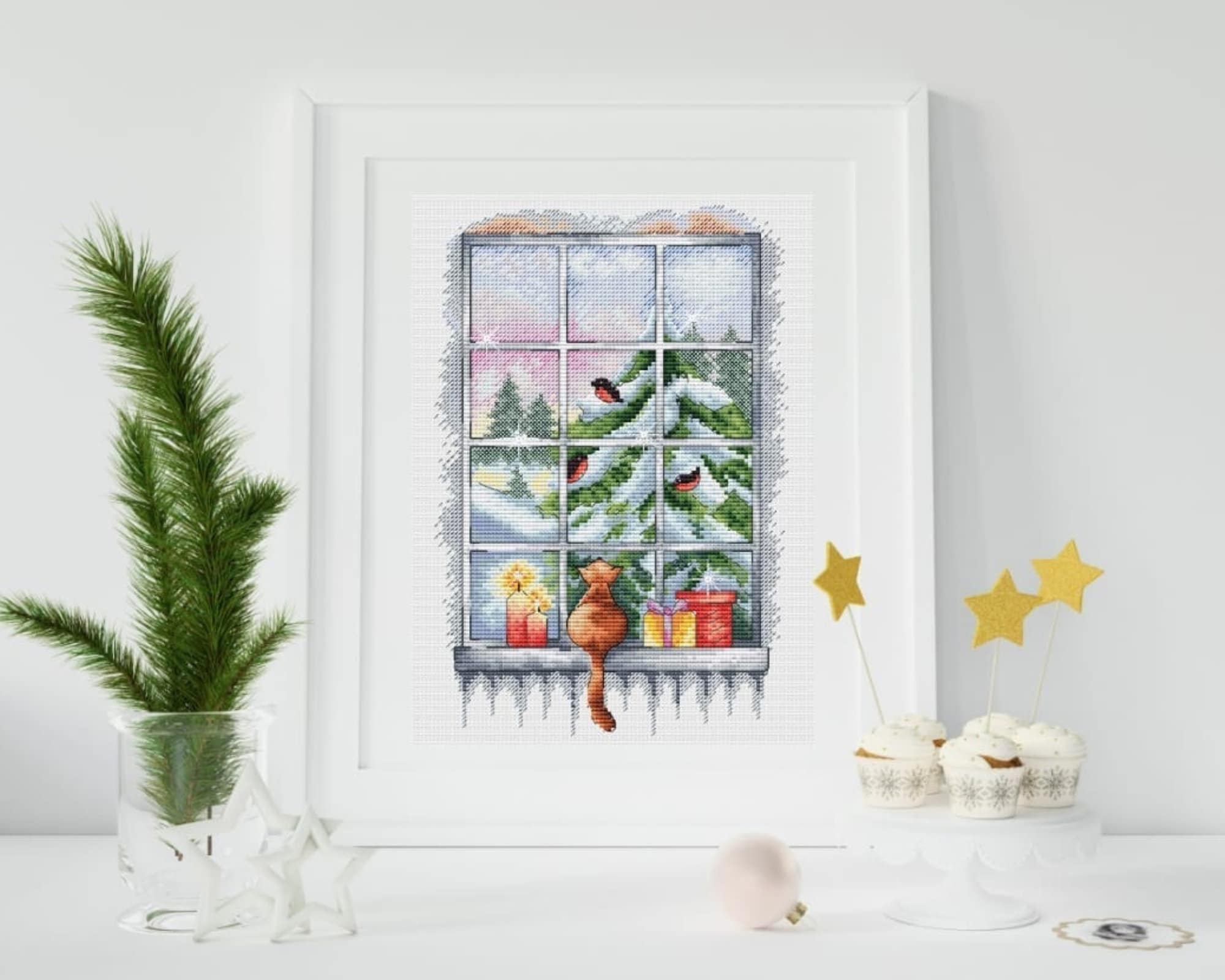 Winter Landscape Cross Stitch Pattern PDF Instant Download - Etsy