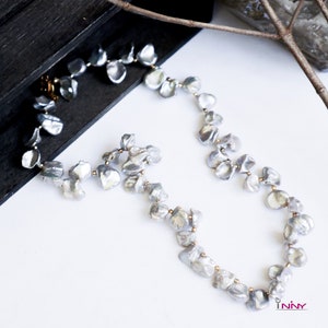 Baroque Pearl Necklace, Baroque Pearl, Fresh water pearl beaded necklace, Baroque Pearl Bead Necklace, Real Pearl Necklace