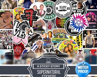 Supernatural, Supernatural stickers, Vinyl stickers, Waterproof stickers