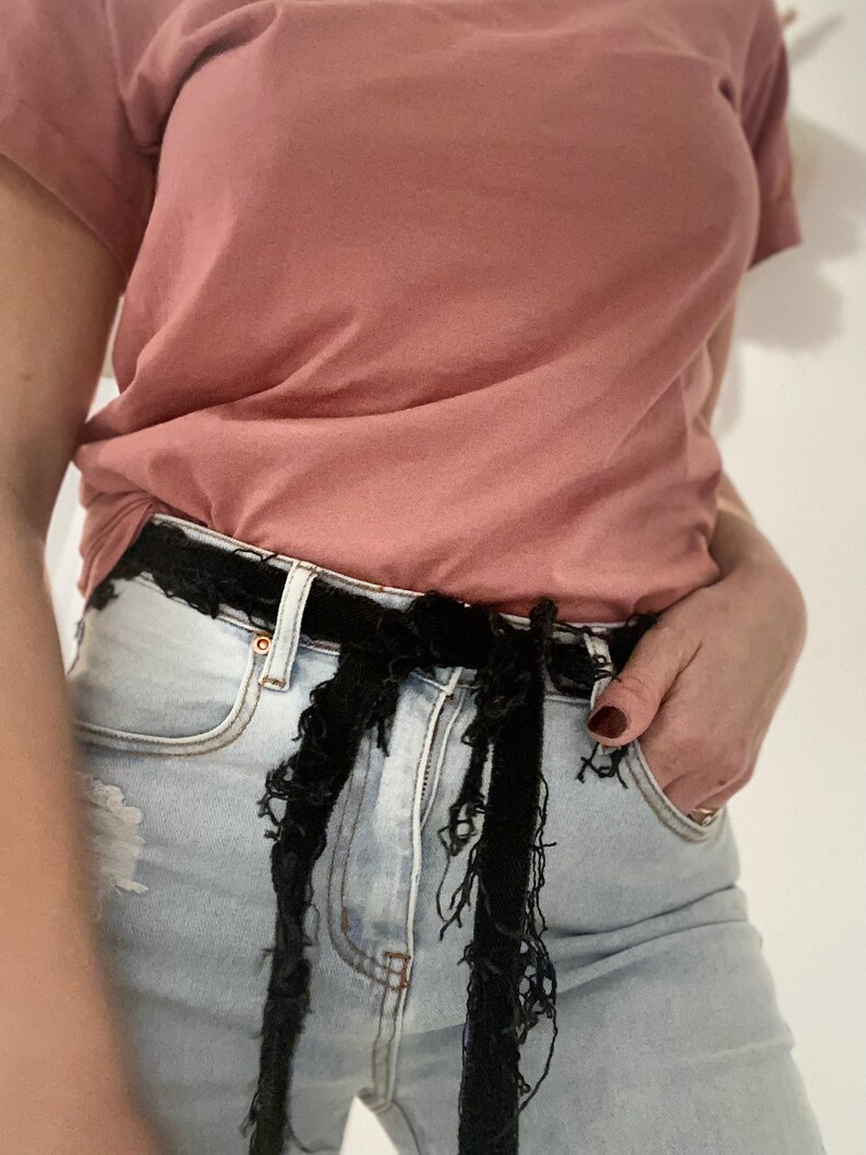 Handmade Distressed denim belt - dral.regionlima.gob.pe