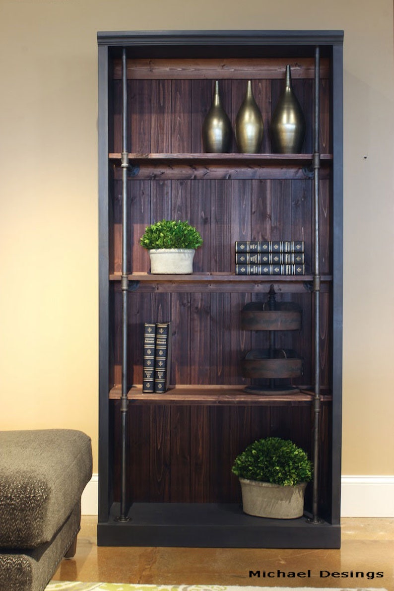 Vintage Bookcase Plan DIY Modern Bookcase Plans Unique Etsy