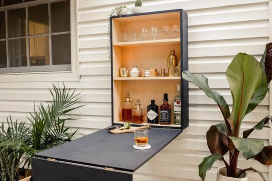 DIY Murphy Bar Portable Dining table Plan Portable Murphy - Etsy México
