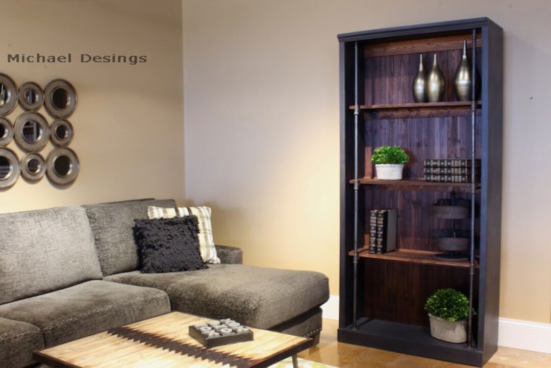 Vintage Bookcase Plan DIY Modern Bookcase Plans Unique Etsy