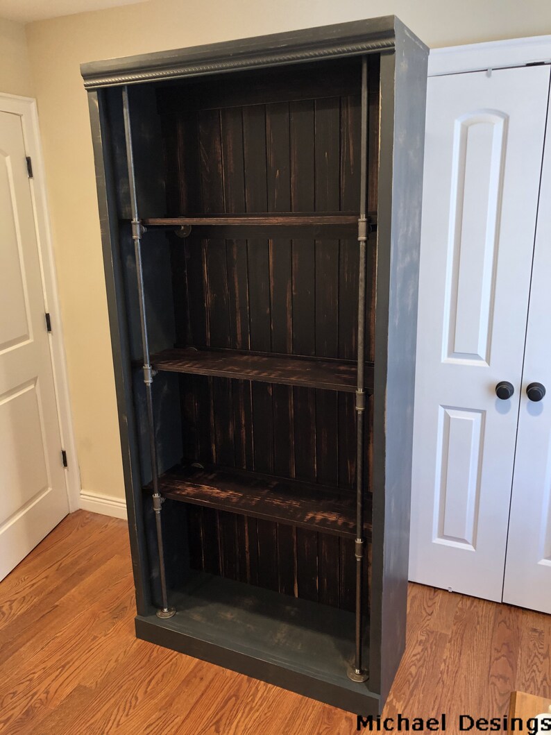 Vintage Bookcase Plan DIY Modern Bookcase Plans Unique Etsy