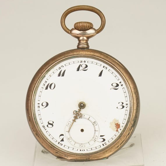 WORKING! JUNGHANS Solid Silver Pocket Watch Antiq… - image 3