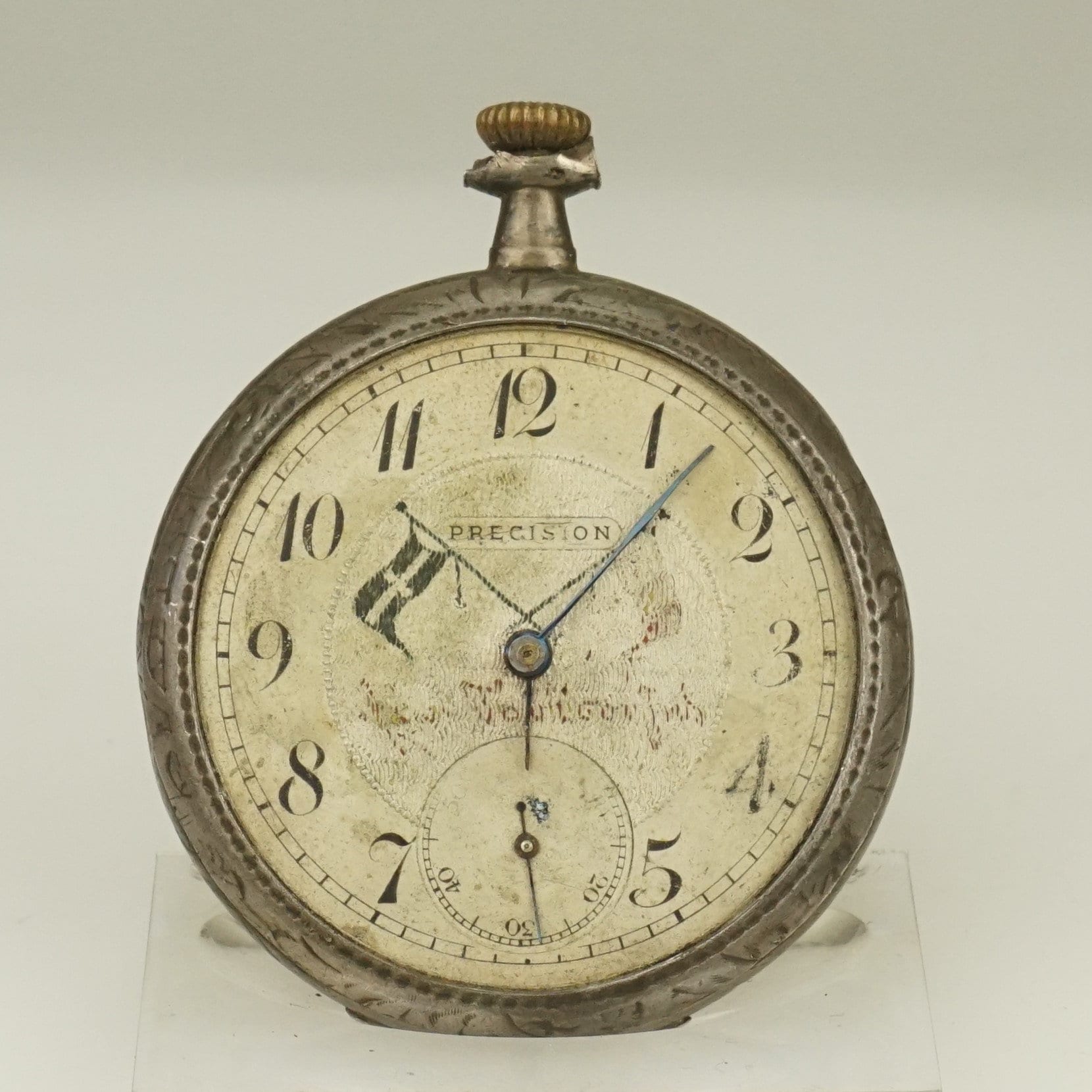 ⇨ Reloj Tissot de bolsillo en plata y mecanismo de cuerda, T83145213.