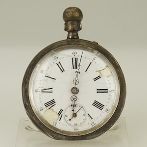 RARE! Solid Silver Pocket Watch Antique Men&#39;s Ladies no fusee duplex chronometer wristwatch repeater chronograph RAR