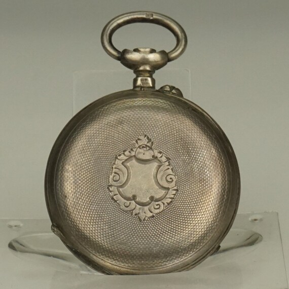 RARE! Solid Silver Pocket Watch Antique Men's Lad… - image 3