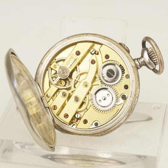 WORKING! Solid Silver DOCTOR Pocket Watch Medical… - image 6