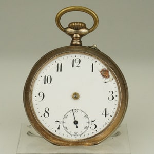 RARE! Solid Silver Pocket Watch Antique Men&#39;s Ladies no fusee duplex chronometer wristwatch repeater chronograph RAR