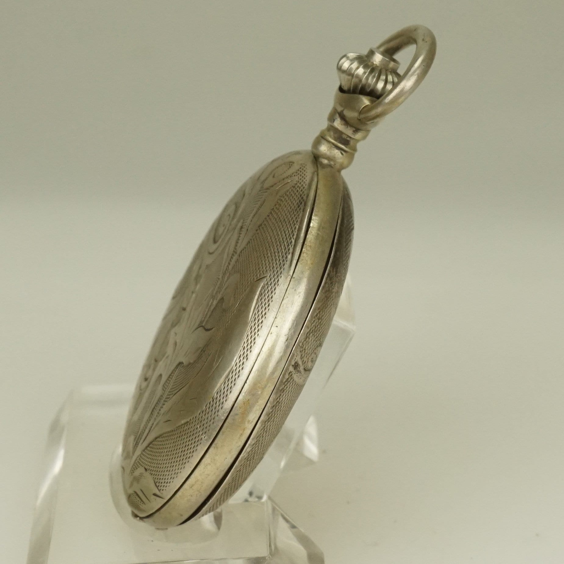 RARE Solid Silver Pocket Watch Antique Men's No Fusee Duplex ...