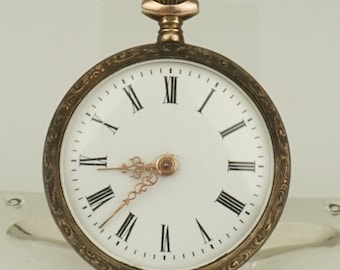 Rare Solid Silver Pocket Watch, Antique (Not Working, For Repair)