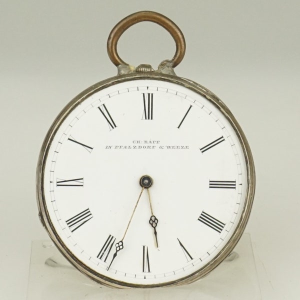 RARO! Orologio da tasca in argento massiccio da uomo antico da donna senza cronometro duplex con cronografo da polso ripetitore RAR