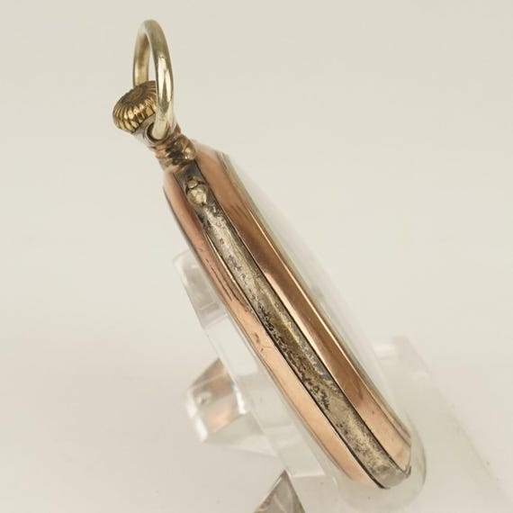 WORKING! Solid Silver Pocket Watch Antique Men's … - image 4