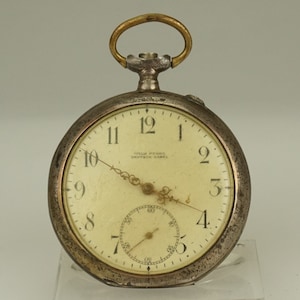 RARE! Solid Silver Pocket Watch Antique Men&#39;s Ladies no fusee duplex chronometer wristwatch repeater chronograph RAR