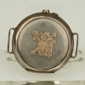 Rare Solid Silver Pocket Watch, Antique Hand-Winding no duplex no fusee
