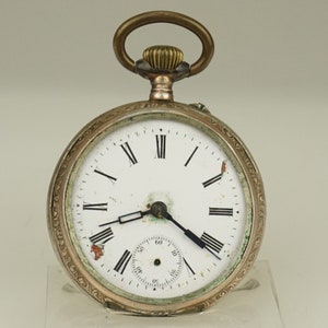 RARE! Solid Silver Pocket Watch Antique Men's Ladies no fusee duplex chronometer wristwatch repeater chronograph RAR