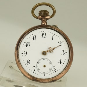 RARE! Solid Silver Pocket Watch Antique Men&#39;s Ladies no fusee duplex chronometer wristwatch repeater chronograph RAR