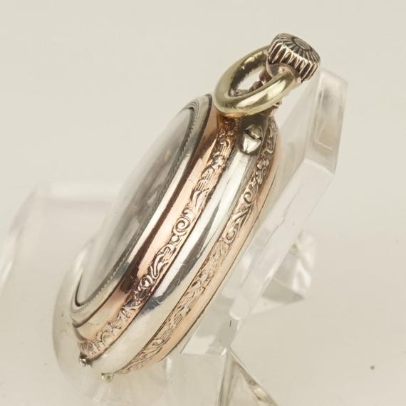 RARE! Solid Silver Pocket Watch Antique Ladies RAR - image 3