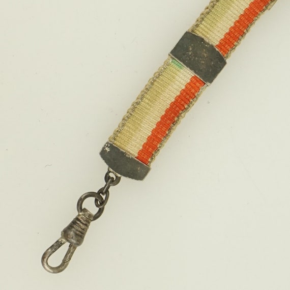 Antique SOLID SILVER Pocket Watch CHAIN Men's Cha… - image 4