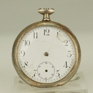 RARE! Solid Silver Pocket Watch Antique Men&#39;s Ladies no fusee duplex chronometer wristwatch repeater chronograph RAR
