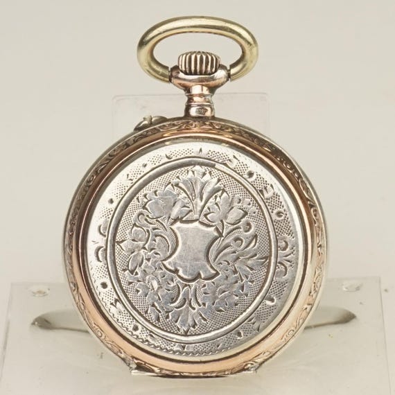 RARE! Solid Silver Pocket Watch Antique Ladies RAR - image 2