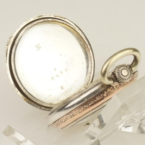 RARE! Solid Silver Pocket Watch Antique Ladies RAR - image 7