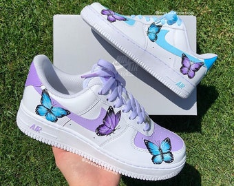 Purple Butterfly Custom Air Force 1 Dreamland