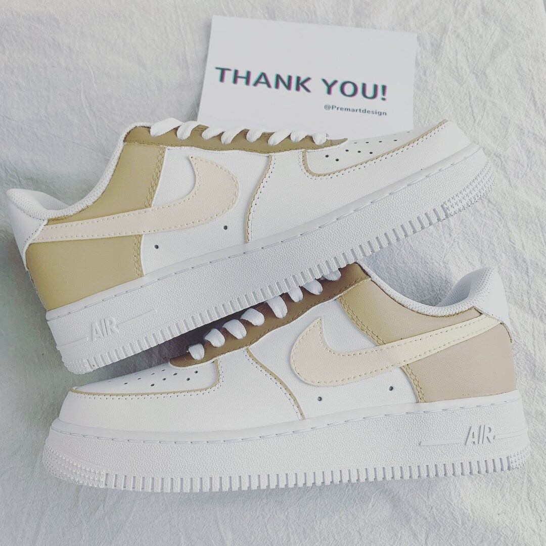 custom brown af1