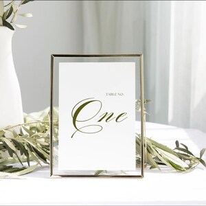 Botanical Traditional Wedding Table Number Signs Canva Template, Printable 5x7 Table Numbers, Customizable Wedding Reception Table Decor, BT