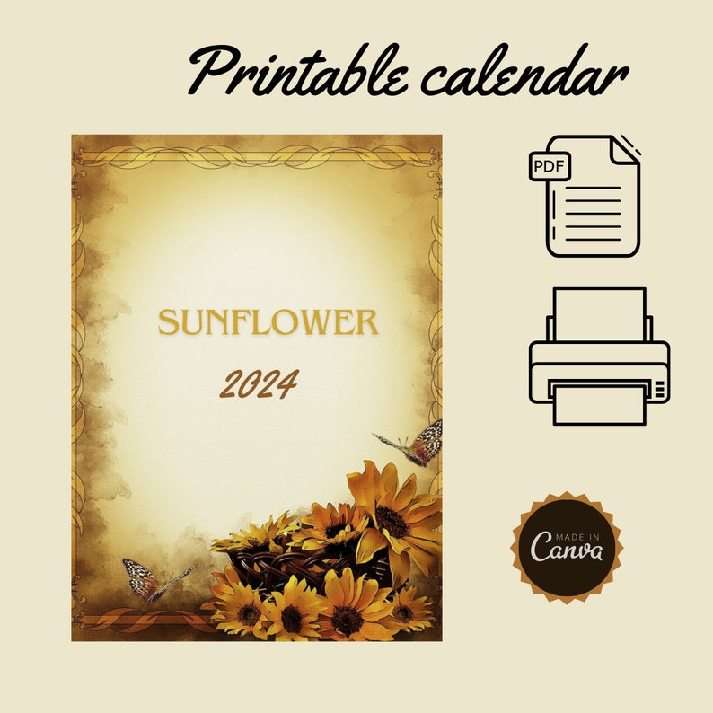 2024 Calendars in English, 2024 Annual Calendar, to Print A4 Letter