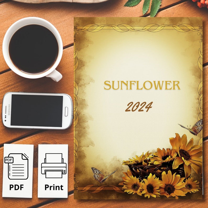 2024 Calendars in English, 2024 Annual Calendar, to Print A4 Letter