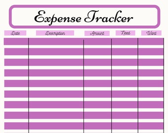 Expense Tracker, Password Tracker