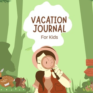 Planificateur de voyage de vacances pour les enfants, planificateur de vacances imprimable, téléchargement numérique