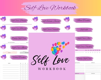 Self-Love Workbook, Self Love Journal, Self Care Workbook, Self Esteem Journal, Mental Health, Instant Download PDF