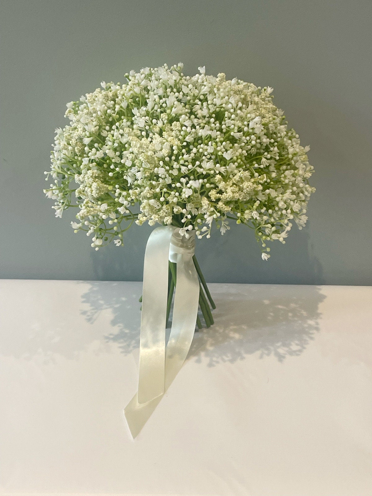 Gypsophila / Babys Breath White Wedding Bouquet Artificial Etsy UK