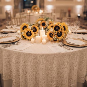 Artificial Sunflower And Gyp Baby’s Breath Bridal Bouquet