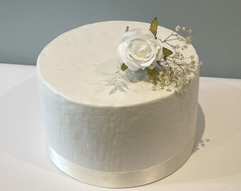 Serwalin Fiori bianchi artificiali per matrimoni, fiori di seta
