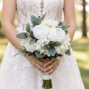 HXSCOO Sposa Damigella d'Onore Bouquet da Sposa Nastro di