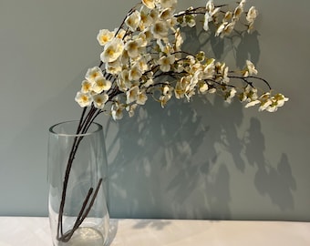 White Blossom Branches - Artificial  Flowers Arrangement For Wedding Anniversary Birthday | Claire De Fleurs