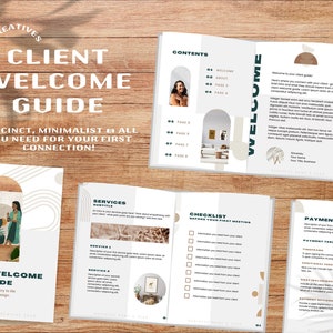 Client Welcome Guide | Canva Digital Download | For Creatives, Designers, Illustrators