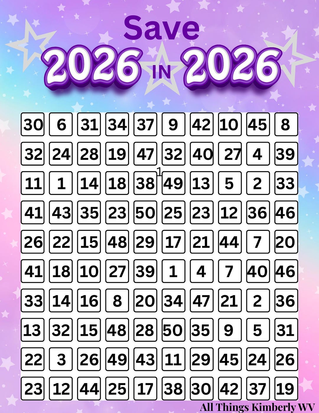 SAVE 2026 IN 2026 Savings Challenge Full Size Digital With Dashboards Il Lr8y 