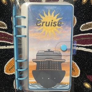 A6 CRUISE Laminated Envelopes-Custom Made-2 Dashboard Envelopes, 14 Savings Challenge Envelopes- 3 Savings Trackers-No Binder Included